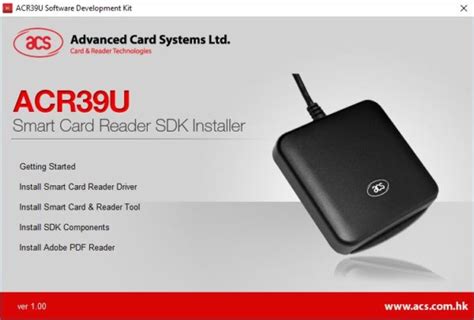 how to install acr39u-i1 smart card reader|ACR39U .